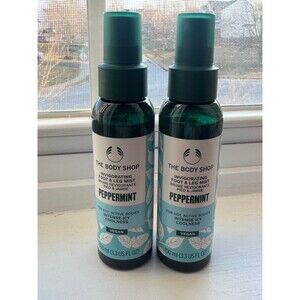 Set of 2! The body shop peppermint cooling foot spray 100 ml x 2